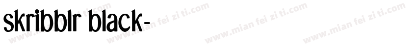 skribblr black字体转换